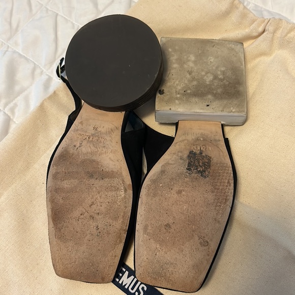 Jacquemus les chausse sling back mismatched block flats size 36 preloved - Picture 2 of 4